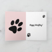 Collie in de bossen Verjaardag Kaart (Binnen)