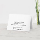 Collie in de Kaart van Bloemen (Achterkant)