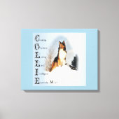 Collie is... Rough Collie Art Canvas Afdruk (Voorkant)