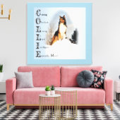 Collie is... Rough Collie Art Canvas Afdruk (Insitu (Woonkamer))