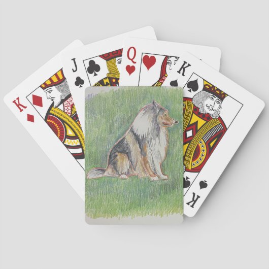 Collie-kaarten Pokerkaarten (Achterkant)