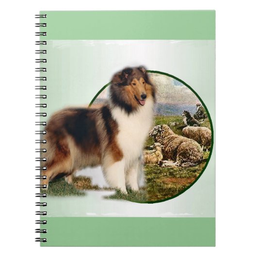 Collie Keeper van de schapen Notitieboek (Voorkant)