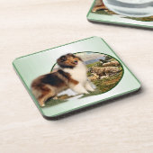 Collie Keeper van de schapen Onderzetter (Linkerzijde)