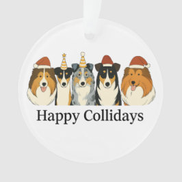 Collie Kerst Ornament