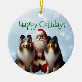 Collie Kerst Ornament