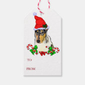 Collie KerstMerry Cadeaulabel (Voorkant)