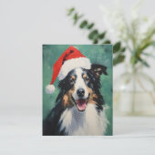 Collie Kerstmis Feestdagenkaart (Staand voorkant)