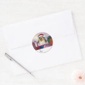 Collie Kerstmis Surpise Gift Labels (Envelop)