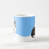 Collie Kerstreindeer Tri Koffiemok (Center)