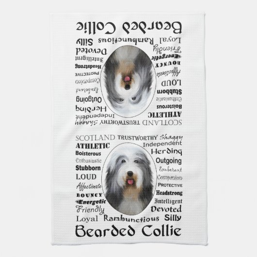 Collie Kitchen Towel Theedoek (Verticaal)