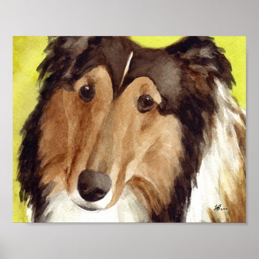 Collie Kunst Poster (Voorkant)