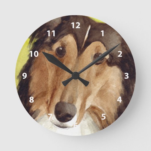 Collie Kunst Ronde Klok (Voorkant)