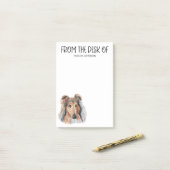 Collie liefhebber post-it® notes (Op bureau)