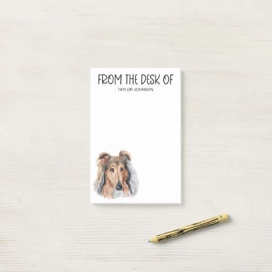 Collie liefhebber post-it® notes (Op bureau)