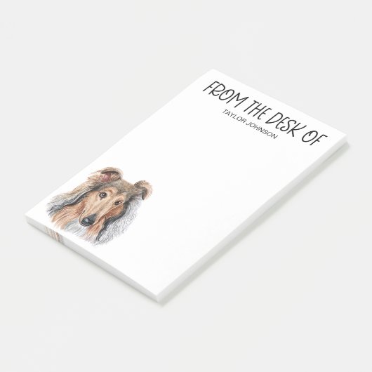 Collie liefhebber post-it® notes (Schuin)