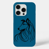 Collie Line Art mobiele telefoon Case-Mate iPhone Case (Achterkant)