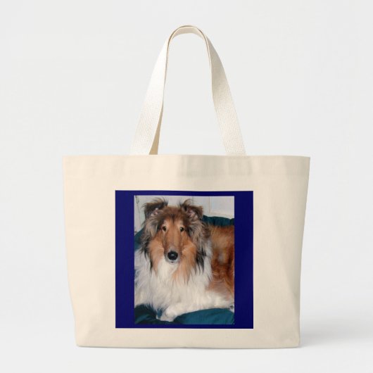 COLLIE LOVE BAG GROTE TOTE BAG (Voorkant)