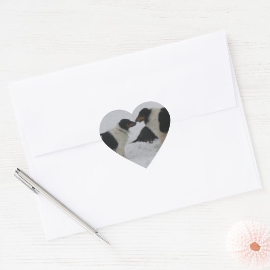 Collie Love Hart Sticker (Envelop)