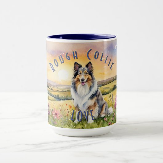  Collie Love Mok, personaliseer je slok Mok (Midden)