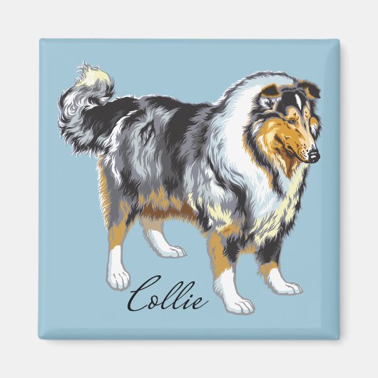 collie magneet (Voorkant)