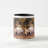 Collie, meisje en kat mok (Midden)