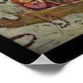 Collie met kinderen in een hond poster (Hoek)