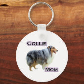 Collie Mom 4 - Sleutelhanger (Voorkant)