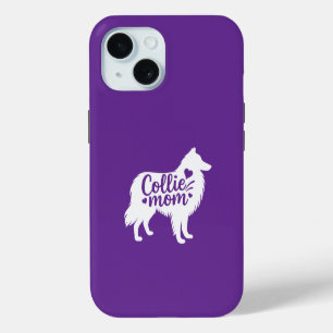 Collie Mom Mobiele Telefoonhoes iPhone 15 Case