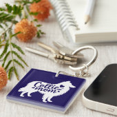 Collie Mom-Sleutelhanger Sleutelhanger (Voorkant Rechts)