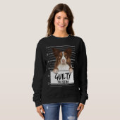 Collie Mugshot Guilty Dog Trui (Voorkant volledig)