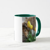 Collie N Tulpen Mok (Voorkant rechts)