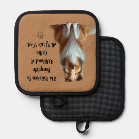 Collie Oven Mitt Pannenlap (Voorkant / Achterkant)