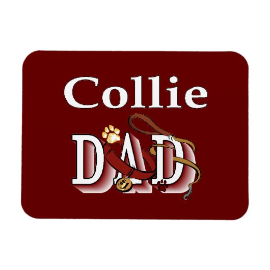 collie papa donkere magneet (Horizontaal)