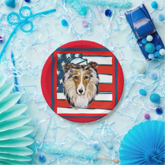 Collie Papieren Bordje (Feest)