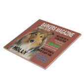 Collie Parody Magazine Hoesje Tegeltje (Zijkant)