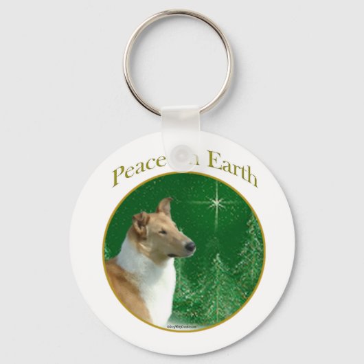 Collie Peace Sleutelhanger (Voorkant)
