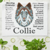 Collie Personality Traits Kitchen Towel Theedoek (Gevouwen)