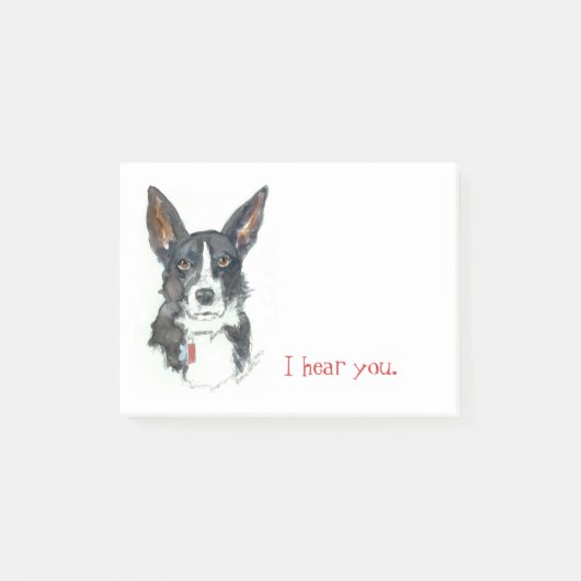 Collie Post-notities / YourDogPortrait.com Post-it® Notes (Voorkant)