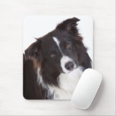 Collie Puppy Dog Mousepad, zwart-witrand Muismat (Met muis)