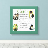 Collie Puppy Heritage of Love Canvas Afdruk (Insitu (Houten vloer))