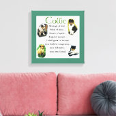 Collie Puppy Heritage of Love Canvas Afdruk (Insitu (Woonkamer))