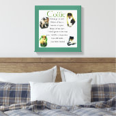 Collie Puppy Heritage of Love Canvas Afdruk (Insitu (Slaapkamer))