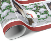 Collie Puppy Kerstbrievenbus Cadeaupapier (Rol Hoek)