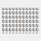 Collie Puppy Kerstmis Inpakpapier Vel (Voorkant 3)