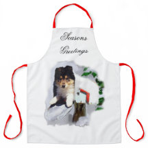 Collie Puppy Kerstmis