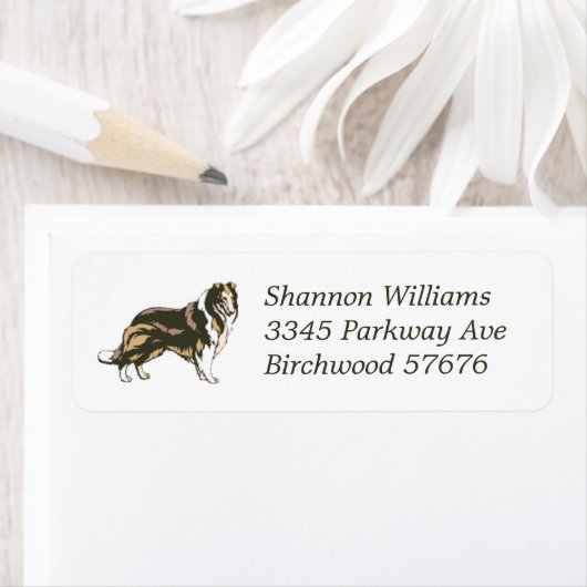 Collie retouradreslabel etiket (Insitu)