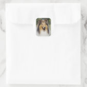 Collie Roiugh AA011D-031 Ronde Sticker (Tas)