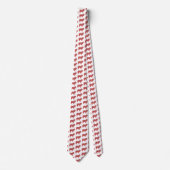 Collie Rough Christmas Dog Silhouette Witte Hals Stropdas (Voorkant)