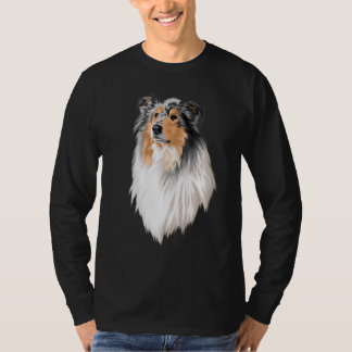 Collie Rough Collie Cute Dog Long Hair T-shirt