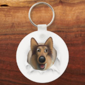 Collie (ruw deksel) die uit is sleutelhanger (Voorkant)